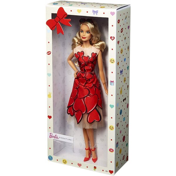 Barbie Fashionistas mit herzförmigem Kleid und eleganten Accessoires Mattel 33,5 cm