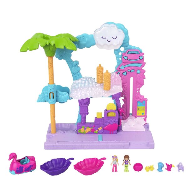 Polly Pocket Flamingowa Myjnia комплект с 2 микролалки за деца 4+