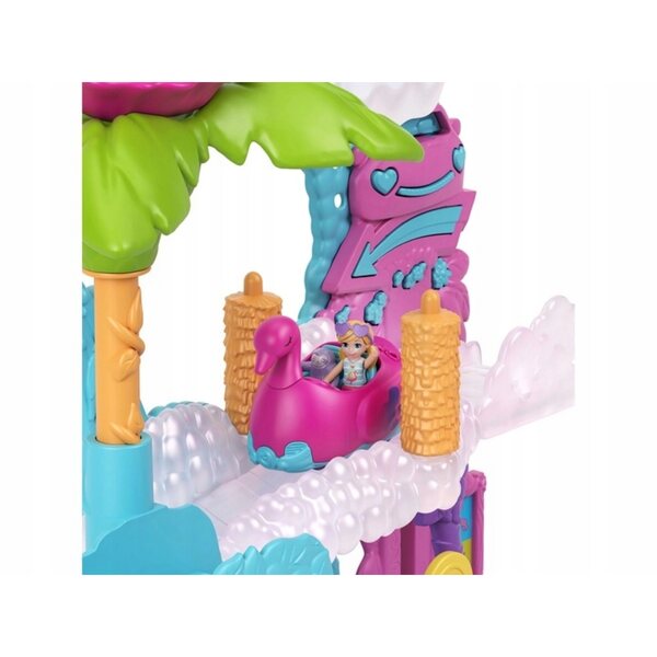 Polly Pocket Flamingowa Myjnia Set con 2 Mikrolalki per Bambini 4+