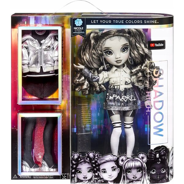 Rainbow High Shadow High - Nicole Steel Doll Series 1, Fashion and Talent
