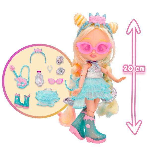Bambola Stella BFF by Cry Babies con capelli lunghi e abiti alla moda 20cm