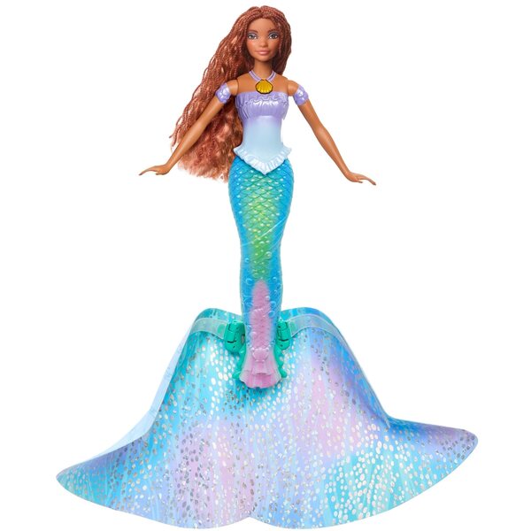 Bambola Disney Ariel Mattel da 29 cm con magica trasformazione da sirena
