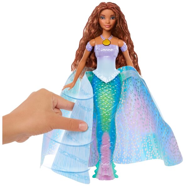 Bambola Disney Ariel Mattel da 29 cm con magica trasformazione da sirena