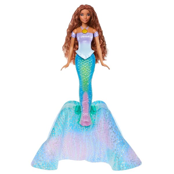 Bambola Disney Ariel Mattel da 29 cm con magica trasformazione da sirena