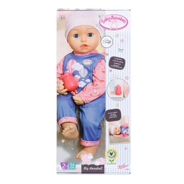 Baby Annabell Puppe 54 cm mit Schlaffunktion und Zubehör inklusive