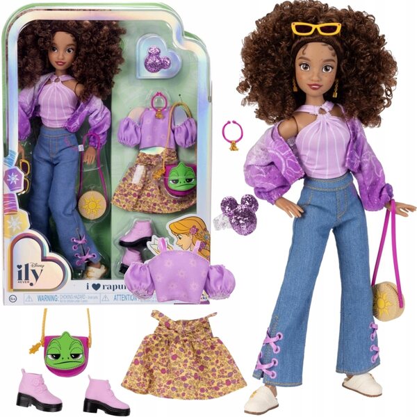Disney ILY 4Ever Puppe 30 cm rosa mit 10 Zubehörteilen und 13 Gelenkpunkten
