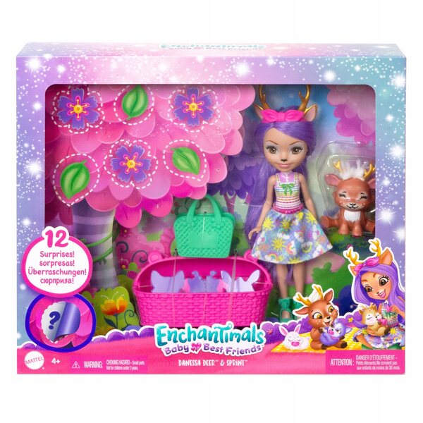 Enchantimals Baby Best Friends Danessa Deer – Puppe und Haustier