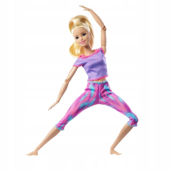 Barbie Made to Move Gimnastyczka mit 22 flexiblen Gelenken in Yoga-Kleidung