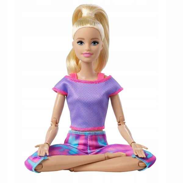 Barbie Made to Move Gimnastyczka mit 22 flexiblen Gelenken in Yoga-Kleidung