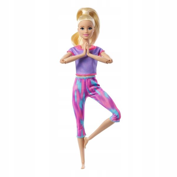 Barbie Made to Move Gimnastyczka mit 22 flexiblen Gelenken in Yoga-Kleidung