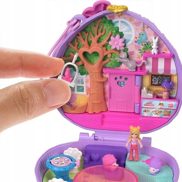 POLLY POCKET Zestaw kompaktowy Kawiarenka jeżyka
