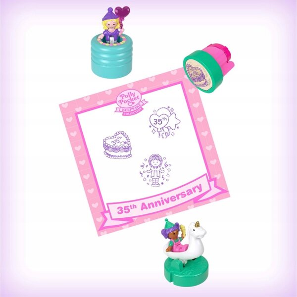 Set Polly Pocket, un francobollo ricordo per il 35° compleanno con due bambole