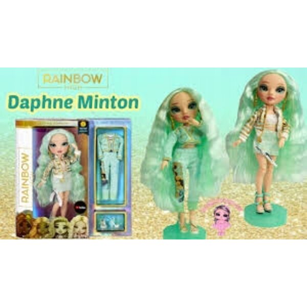Bambola MGA Rainbow High Daphne Minton con abiti alla moda e articolazioni flessibili