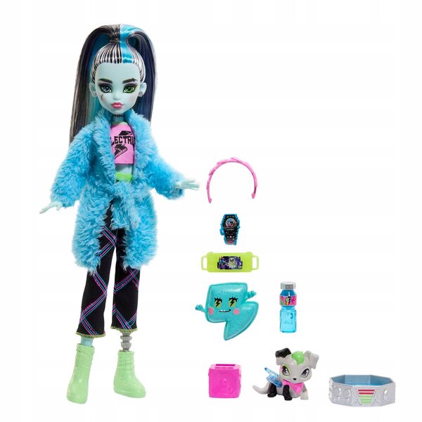 Monster High Frankie Stein Creepover Party 29 cm - Bambola Mattel per bambini 4+