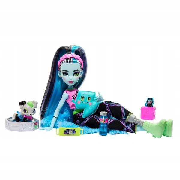 Monster High Frankie Stein Creepover Party 29 cm - Bambola Mattel per bambini 4+