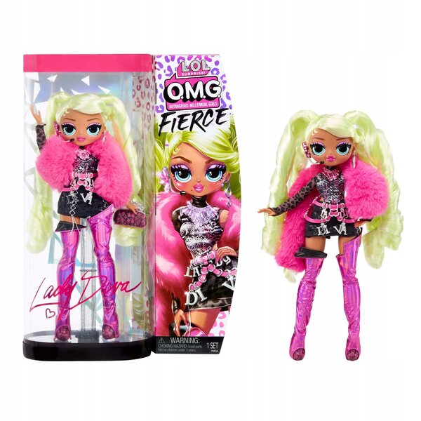 LOL. Überraschung! Fierce OMG Lady Diva – 30 cm große Puppe mit Zubehör und Lichtern