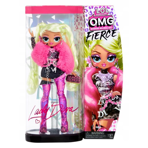 LOL. Verrassing! Fierce OMG Lady Diva - pop van 30 cm met accessoires en verlichting