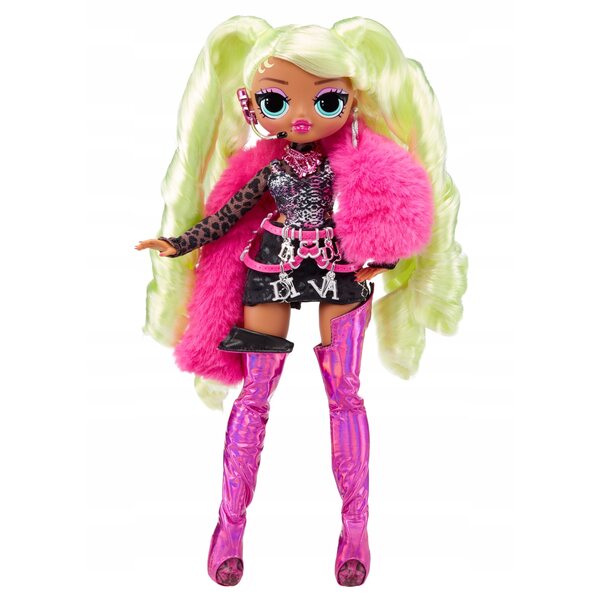 LOL. Verrassing! Fierce OMG Lady Diva - pop van 30 cm met accessoires en verlichting