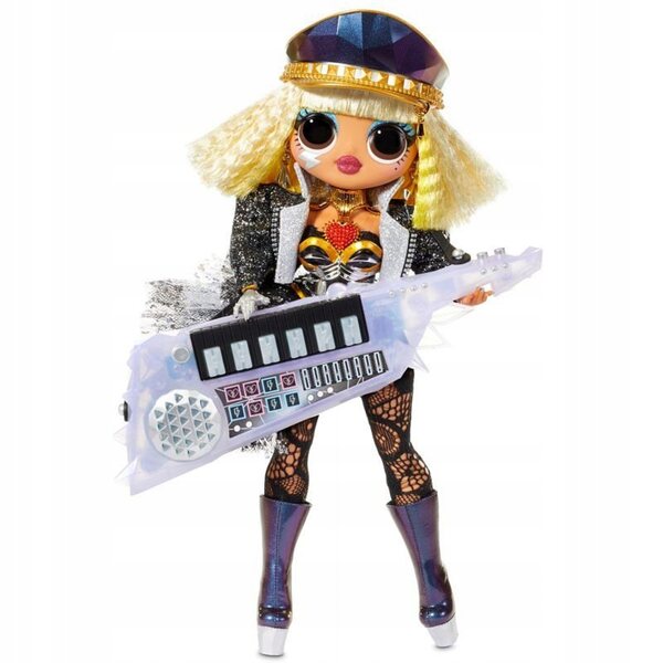 L.O.L. Überraschen Sie OMG Remix Rock Fame Queen Keytar mit 15 Überraschungen und Modeaccessoires