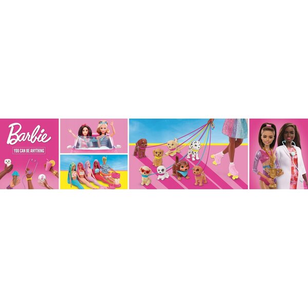 Barbie Fashionistas 65. Jubiläum mit gestreiftem Kleid und bunten Accessoires