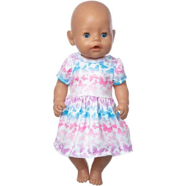 Kleid mit Schmetterlingsrock für 18-Zoll-Puppen – Uteruik Elegantes Kleid