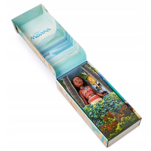 Bambola Moana Disney Store 27 cm con capelli ricci e vestito dettagliato