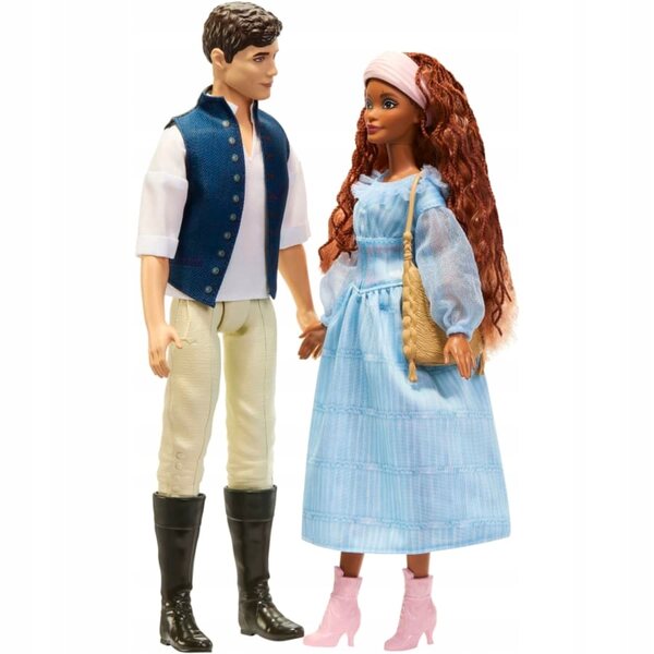 Set 2 Bambole Disney Ariel e Principe Eric La Sirenetta Mattel per Bambini