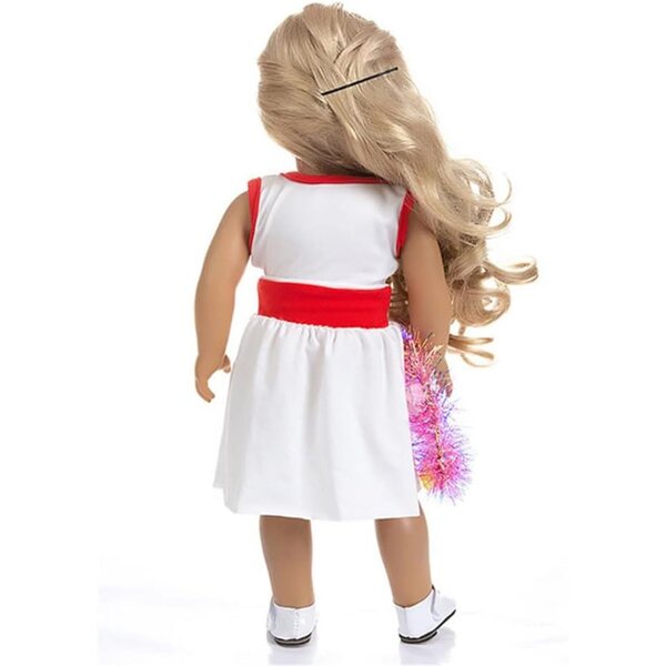 Cheerleader-Kleid für amerikanische Puppe 46 cm – Maßgeschneidertes Kleid-Zubehör B