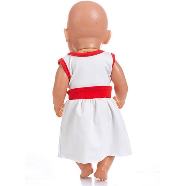 Cheerleader-Kleid für amerikanische Puppe 46 cm – Maßgeschneidertes Kleid-Zubehör B