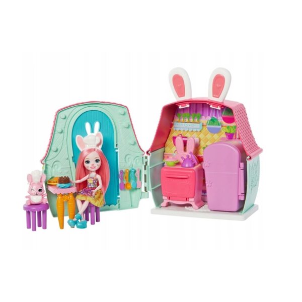 Enchantimals Set Mattel Haus mit Puppe und Haustier für Kinder ab 4 Jahren