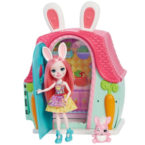 Enchantimals Set Mattel Haus mit Puppe und Haustier für Kinder ab 4 Jahren