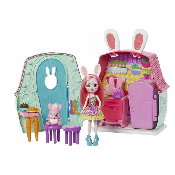 Enchantimals Set Mattel Haus mit Puppe und Haustier für Kinder ab 4 Jahren