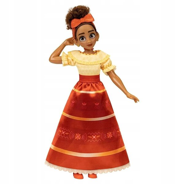 Bambola Dolores Madrigal da Encanto Disney, vestito dettagliato e capelli ricci