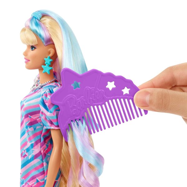 Barbie Totally Hair Lalka z długimi włosami + modowe akcesoria HCM88