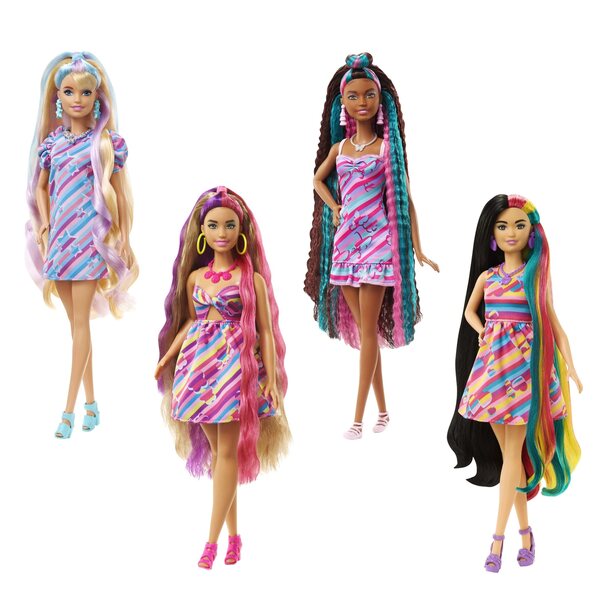 Barbie Totally Hair Lalka z długimi włosami + modowe akcesoria HCM88
