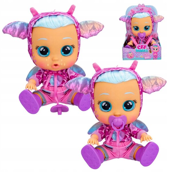 Cry Babies Doll Dressy Fantasy Bruny: Weinende Puppe mit Geräuschen und Tränen, 30 cm