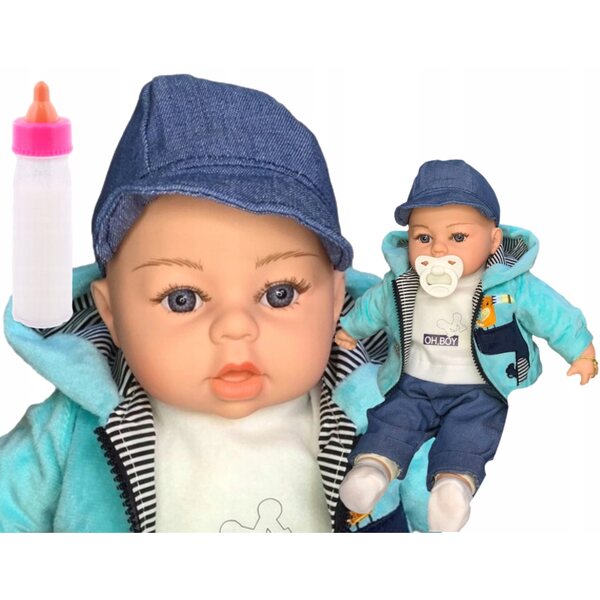 Bambola Baby Realistica 45 cm con Suoni e Accessori Adar per Bambini 2+