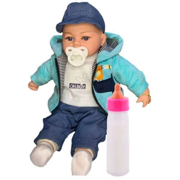 Bambola Baby Realistica 45 cm con Suoni e Accessori Adar per Bambini 2+