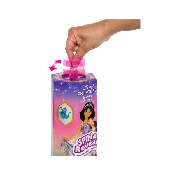 Bambola Principessa Jasmine Disney Princess Spin & Reveal con Accessori e Sorprese