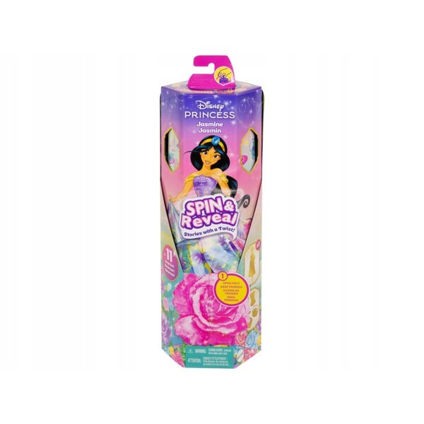 Bambola Principessa Jasmine Disney Princess Spin & Reveal con Accessori e Sorprese