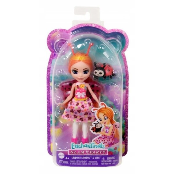 Enchantimals Marienkäferpuppe Biedronka mit passendem Tier für Kinder ab 4 Jahren