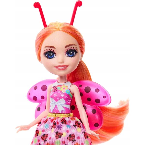 Enchantimals Marienkäferpuppe Biedronka mit passendem Tier für Kinder ab 4 Jahren