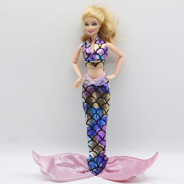 Abito da Sirena per Bambole 30 cm - Costume Moda 2 Pezzi Uteruik