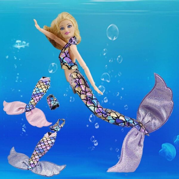 Abito da Sirena per Bambole 30 cm - Costume Moda 2 Pezzi Uteruik
