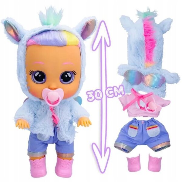 Bambola Cry Babies Dressy Fantasy Jenna 30,5 cm con Suoni e Lacrime Realistiche