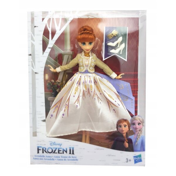 Anna Deluxe Puppe aus Frozen 2 Hasbro im eleganten Kleid 28 cm