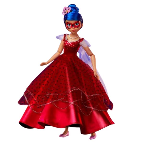 Miraculous Ladybug bambola in abito da ballo con maschera 28 cm – Giocattolo per bambini