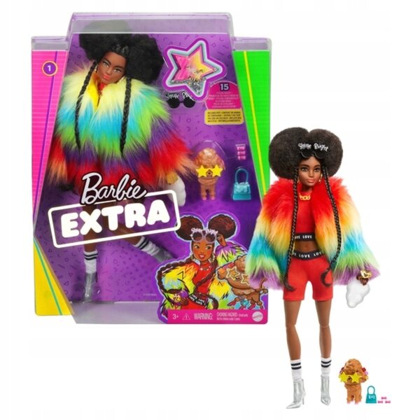 Barbie Extra Shine Bright mit Zubehör – Mattel-Puppe für Kinder ab 3 Jahren