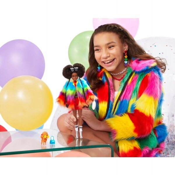 Barbie Extra Shine Bright mit Zubehör – Mattel-Puppe für Kinder ab 3 Jahren