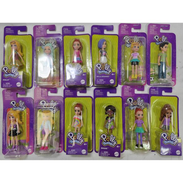 Polly Pocket Mattel bambola 9 cm - Diverse Varianti Colore e Stile